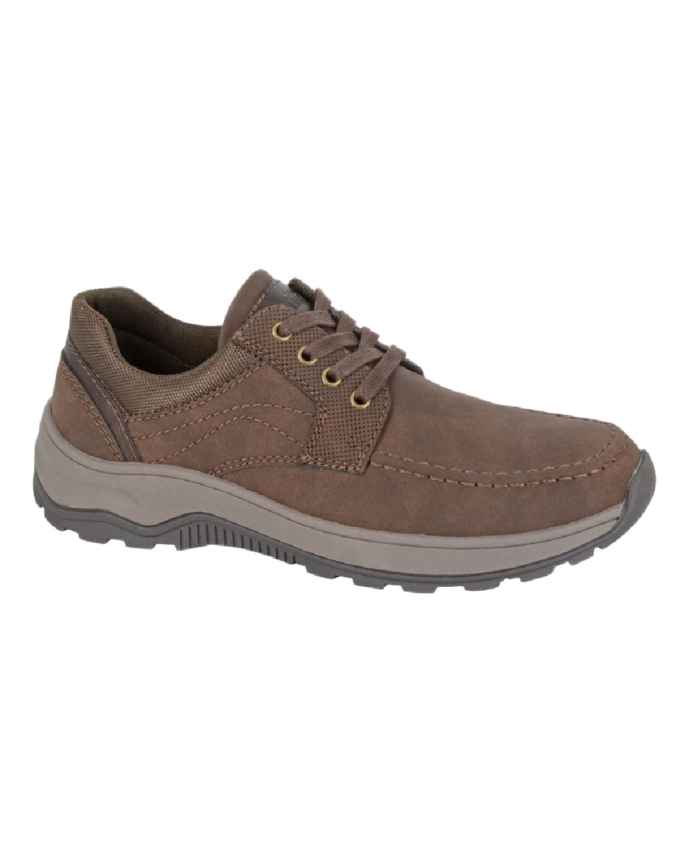 Brown Coloured Scimitar Mens Synthetic Nubuck Lace Up Leisure Shoes on White Background
