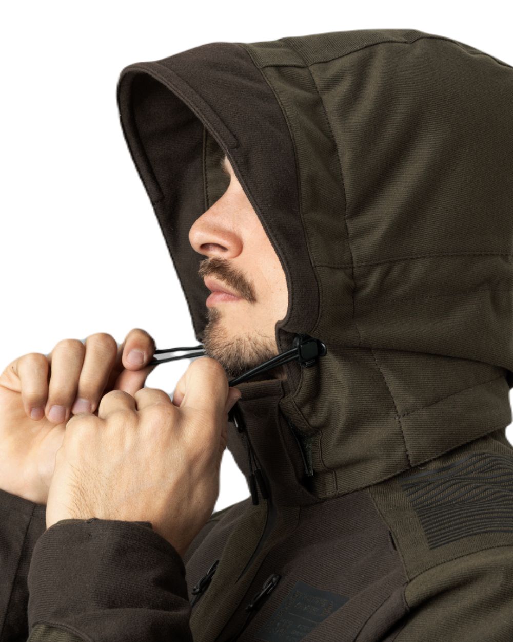 Pine Green Coloured Seeland Chaser Jacket On A White Background