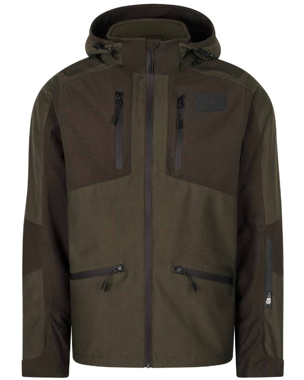 Pine Green Coloured Seeland Chaser Jacket On A White Background