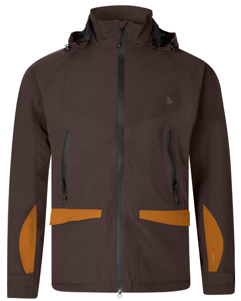 Dark Brown Coloured Seeland Dog Active Jacket On A White Background 