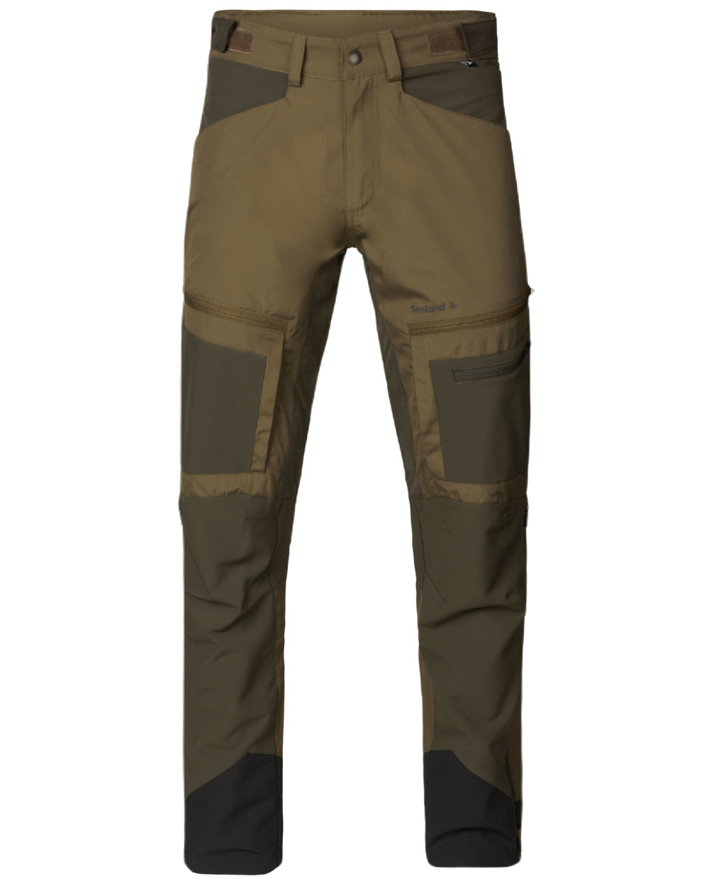 Military Olive/Pine Green Coloured Seeland Hemlock Trousers On A White Background 