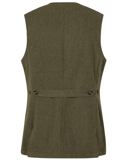 Moss Green Coloured Seeland Hillside Harriet Waistcoat On A White Background