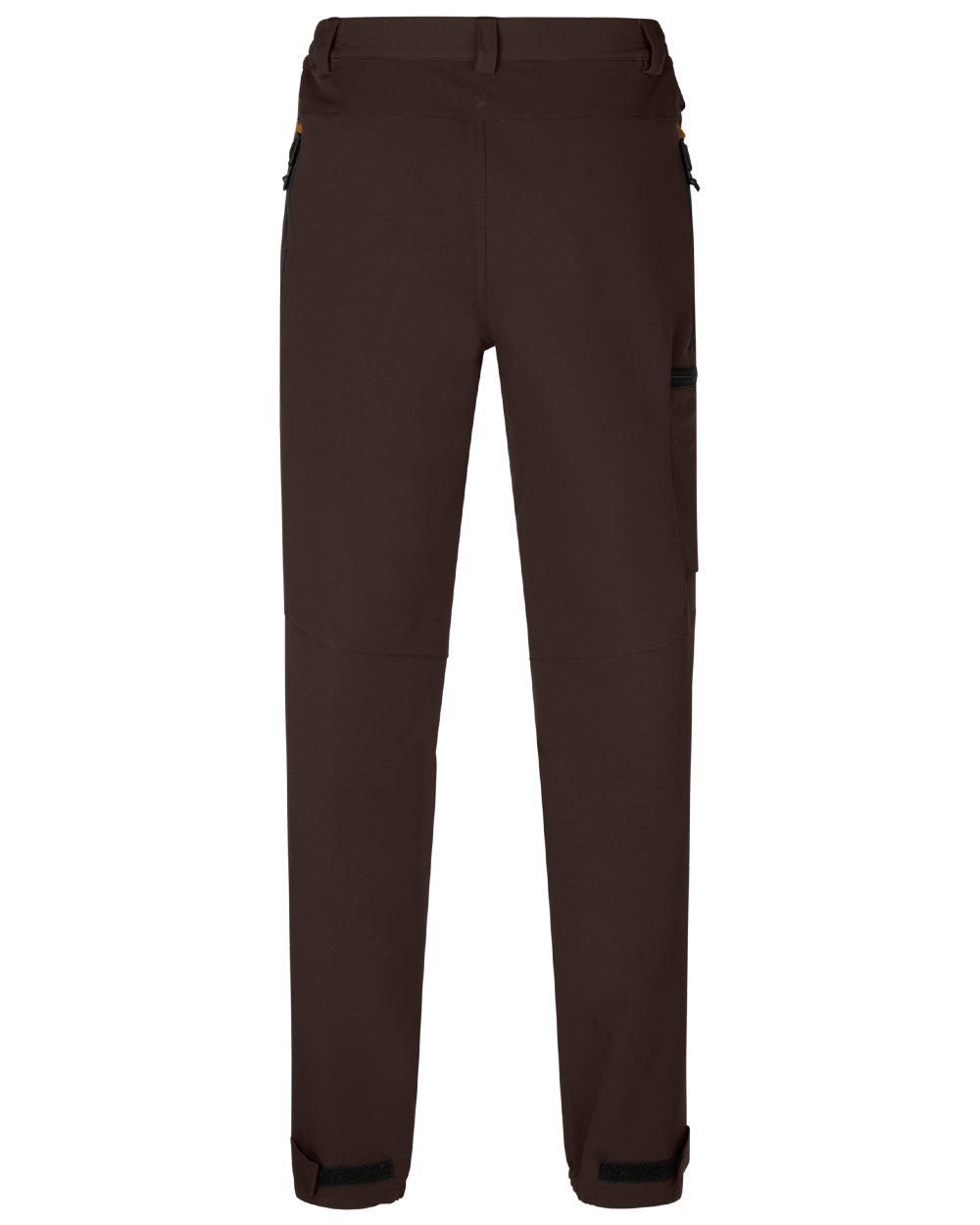 Dark Brown Coloured Seeland Mens Dog Active Trousers On A White Background 