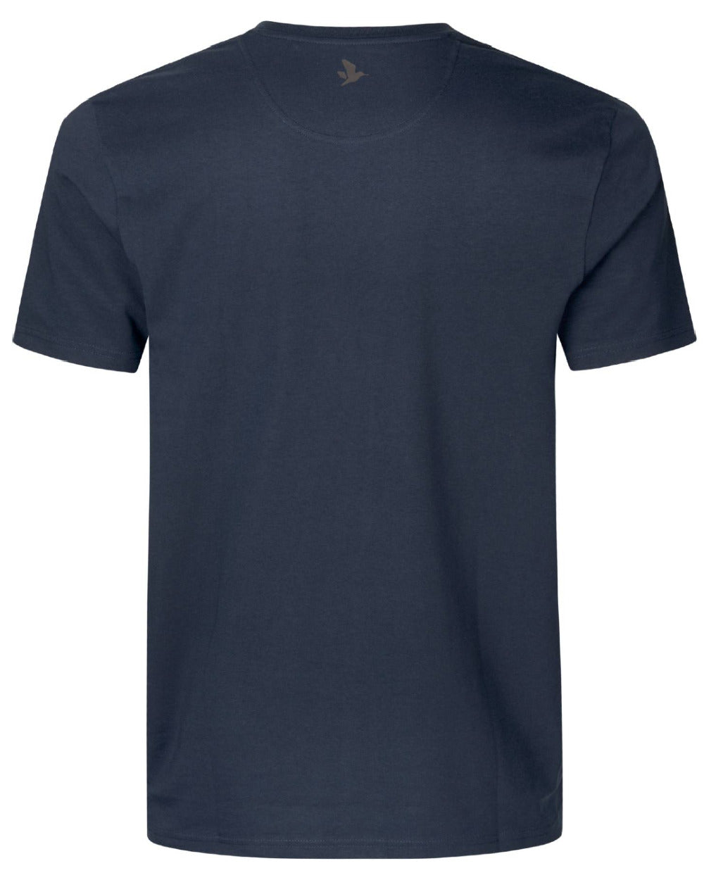 Dark Navy Coloured Seeland Path T-Shirt On A White Background