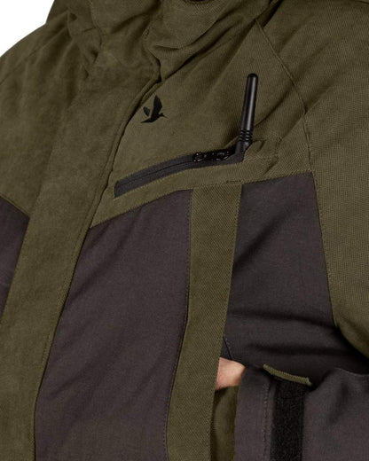 Grizzly Brown Coloured Seeland Dog Active Jacket On A White Background 