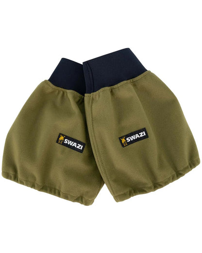 Tussock Green Coloured Swazi Hush Puttys Gaiters On A White Background 