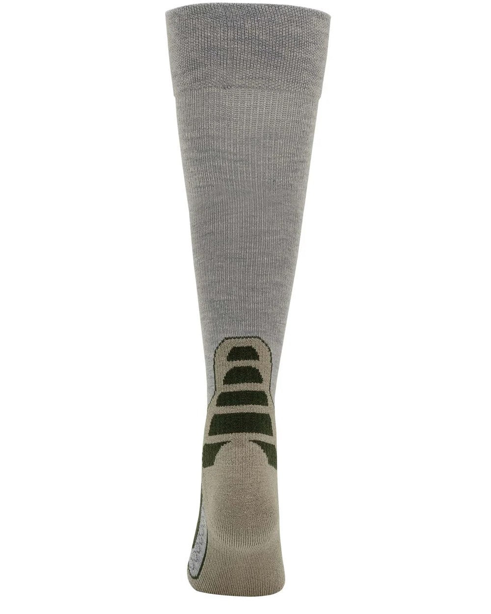 Olive Coloured Swazi The Ibex Socks On A White Background