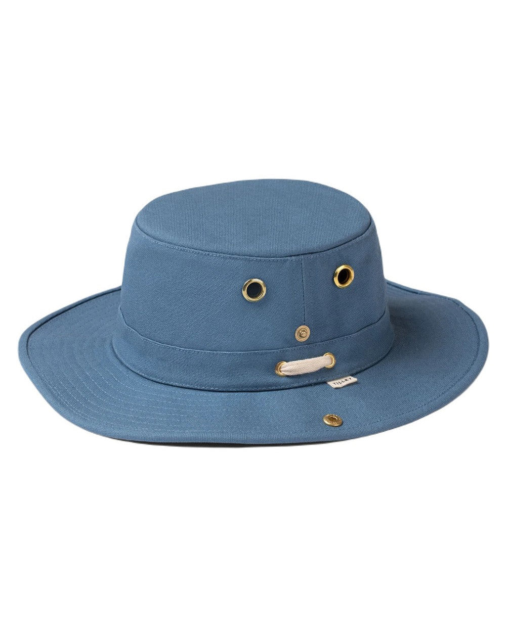 Denim Blue coloured Tilley Classic T3 Cotton Hat on White background 