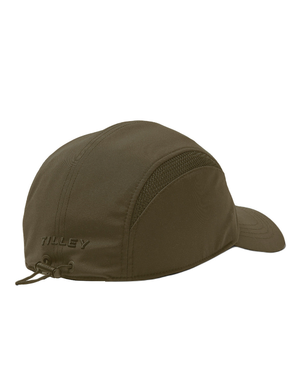 Olive Coloured Tilley Hat Airflo Cap On A White Background 