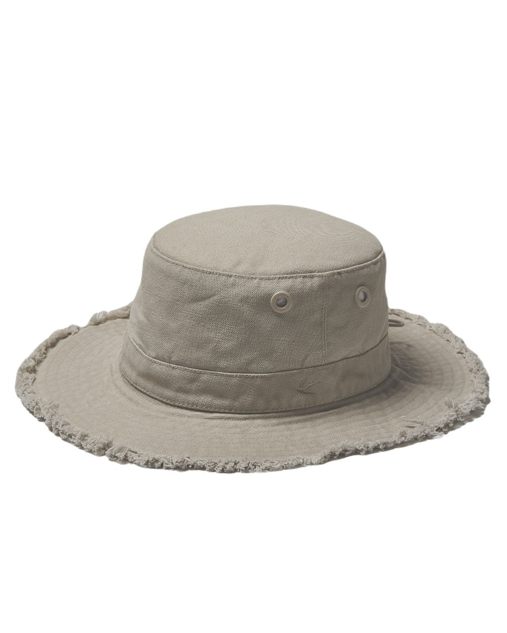 Stone Coloured Tilley Hat Fringe Wanderer On A White Background 
