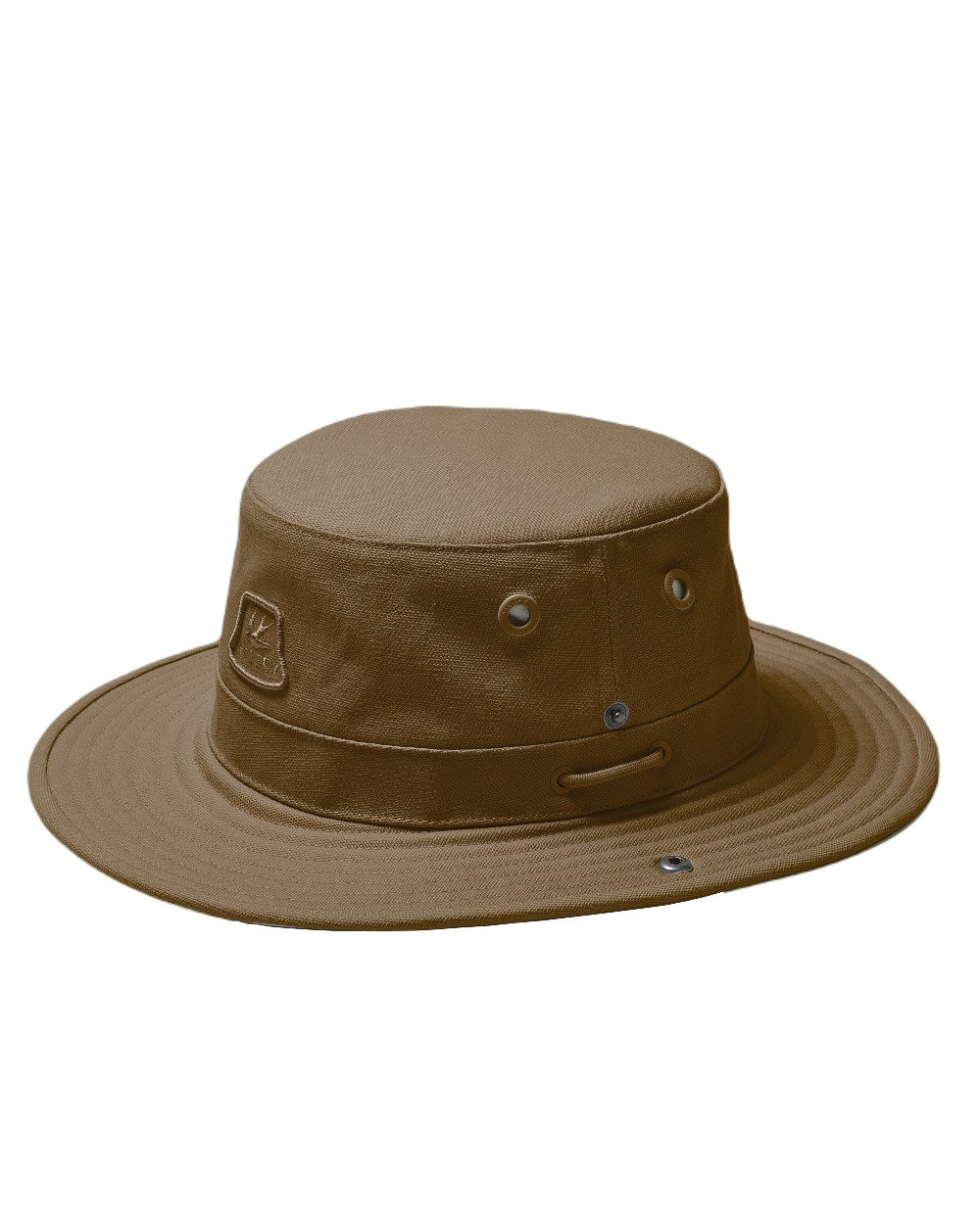 Dark Khaki Coloured Tilley Hat Sahara T3 On A White Background 