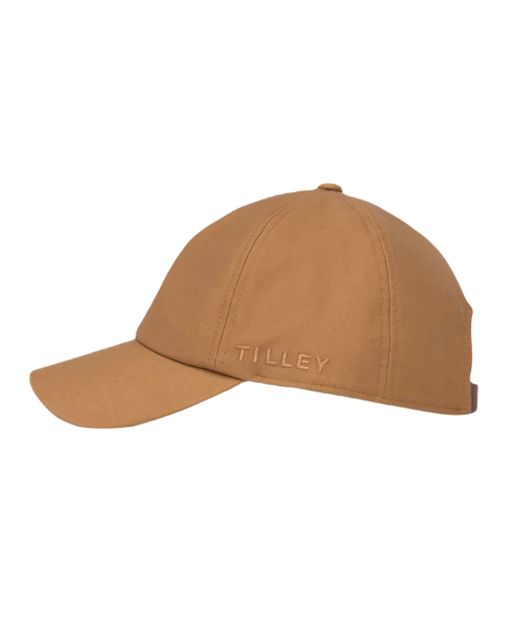British Tan Coloured Tilley Hats Waxed Baseball Cap On A White Background 