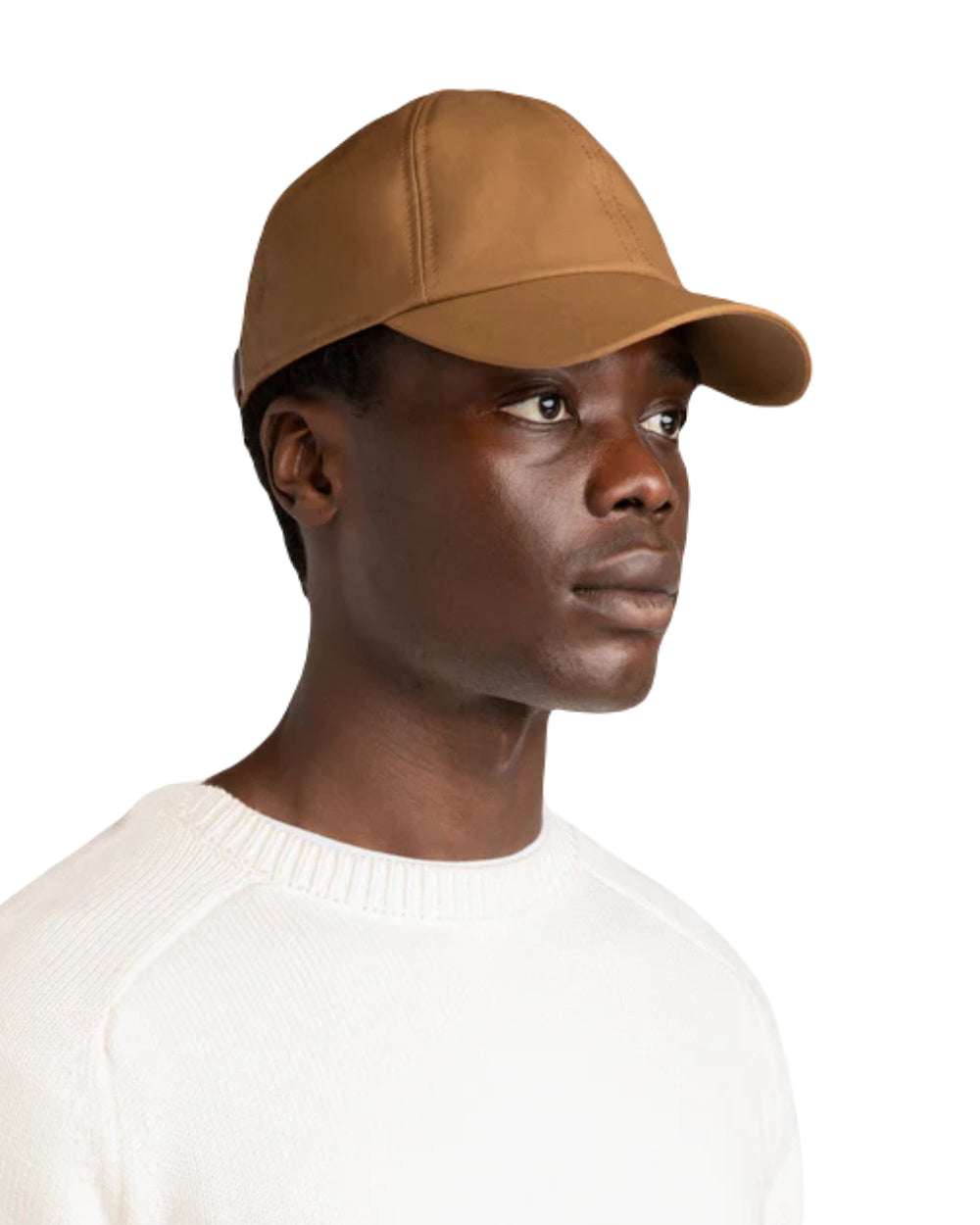 British Tan Coloured Tilley Hats Waxed Baseball Cap On A White Background 