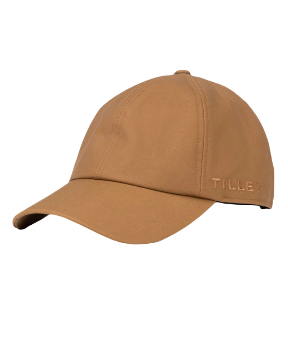 British Tan Coloured Tilley Hats Waxed Baseball Cap On A White Background 