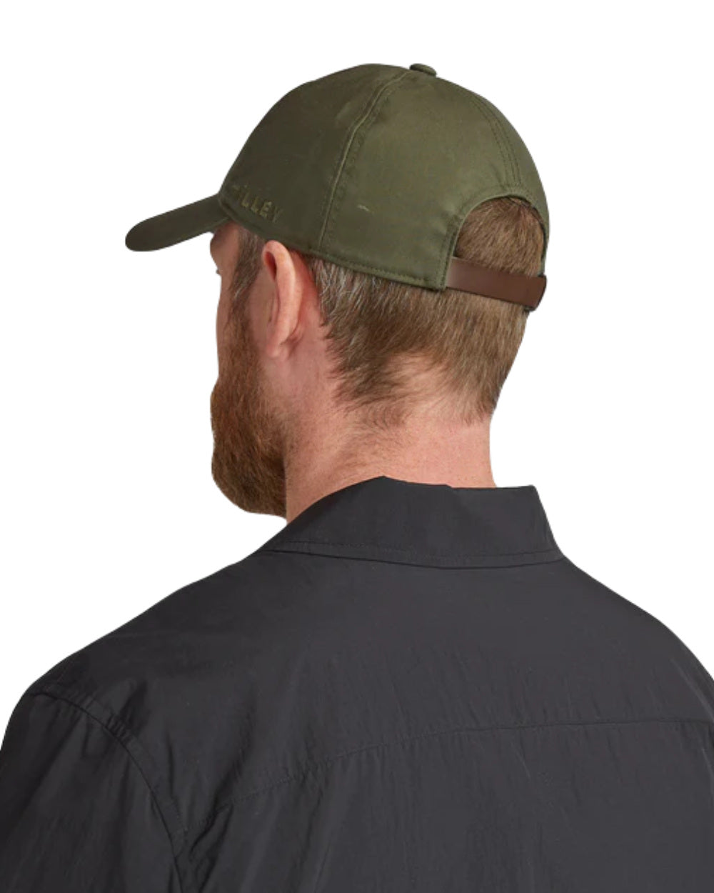 Green Coloured Tilley Hats Waxed Baseball Cap On A White Background 