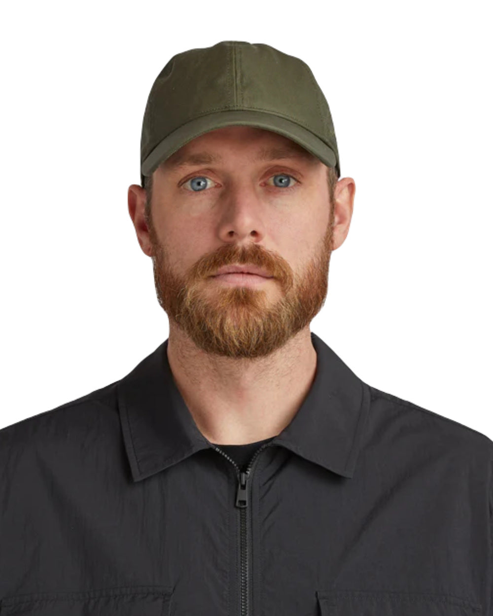 Green Coloured Tilley Hats Waxed Baseball Cap On A White Background 