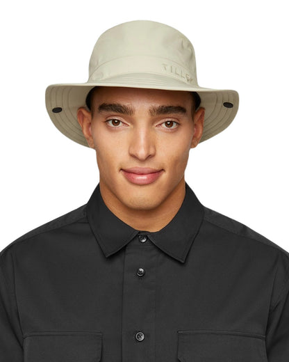 Stone Coloured Tilley Rain Hat On A White Background 