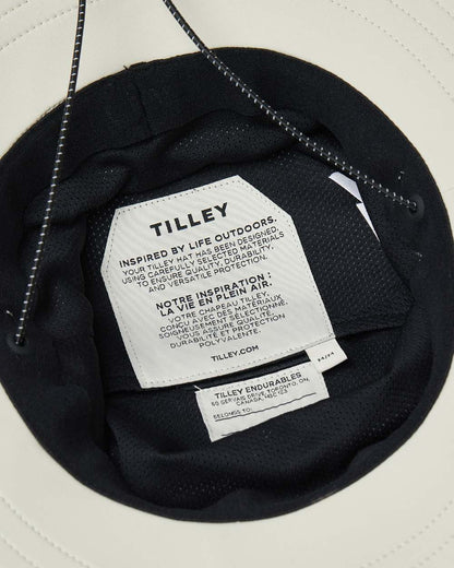 Stone Coloured Tilley Rain Hat On A White Background 