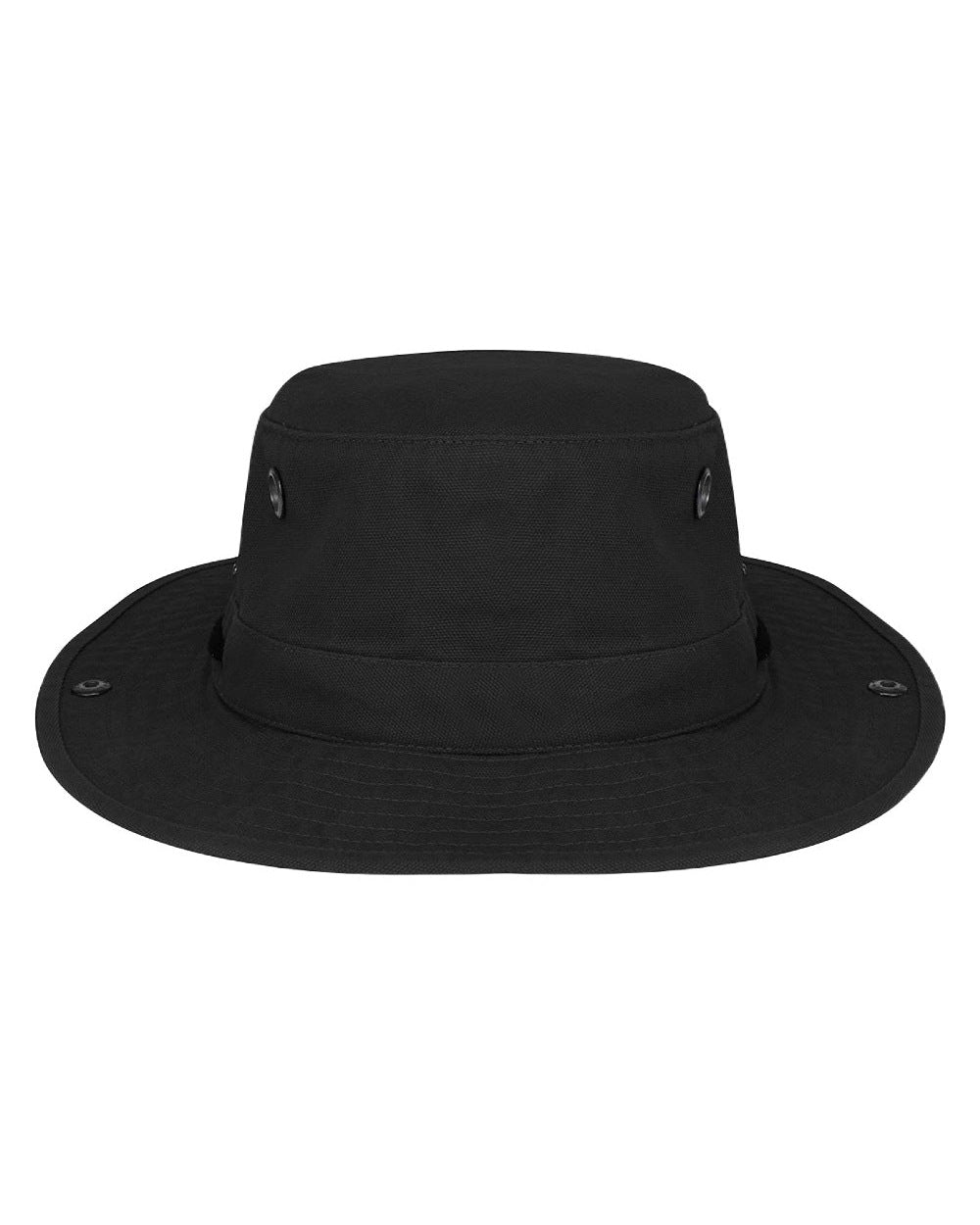 Black coloured Tilley T3 Wanderer Hat on White background 