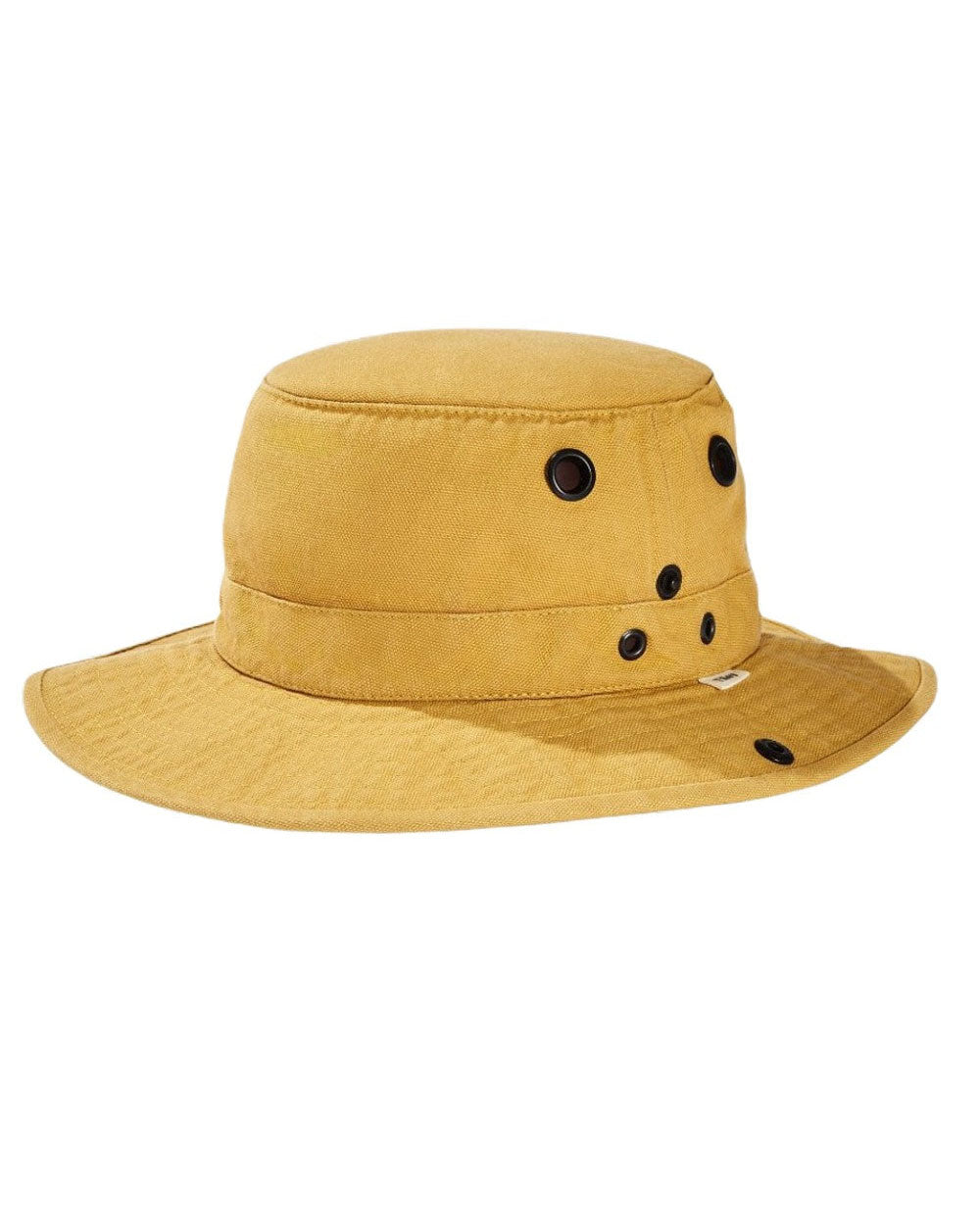 Gold coloured Tilley T3 Wanderer Hat on White background 