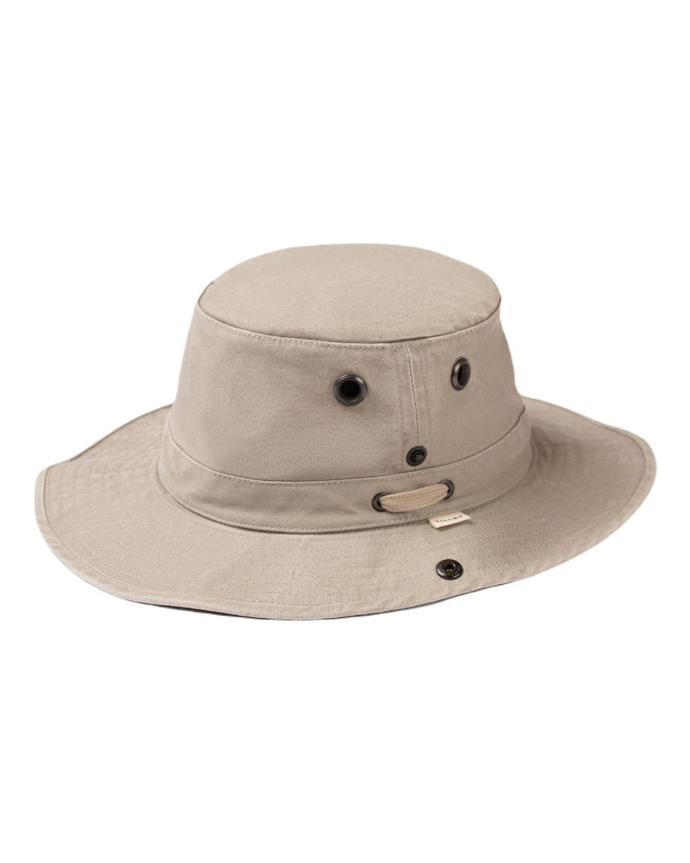 Khaki coloured Tilley T3 Wanderer Hat on White background 