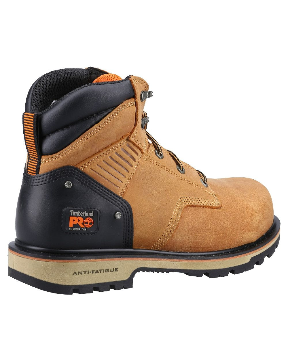 Honey coloured Timberland Pro Ballast Safety Boots on white background 