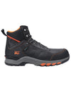Black/Orange Timberland Pro Hypercharge Composite Safety Toe Work Boots on white background #colour_black-orange