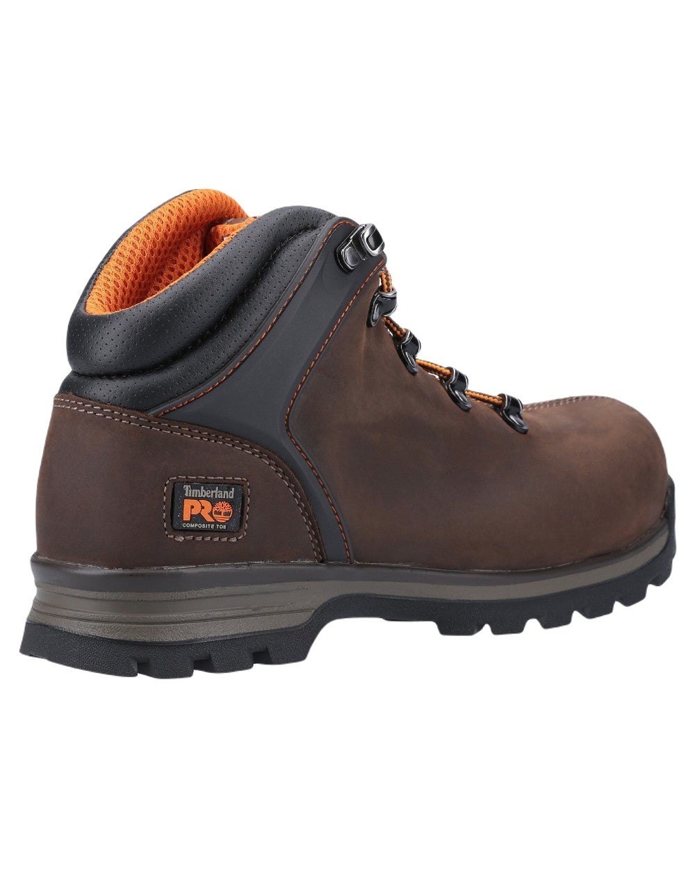 Brown Coloured Timberland Pro Mens Splitrock XT Composite Toe Work Boots 2.0 on White Background
