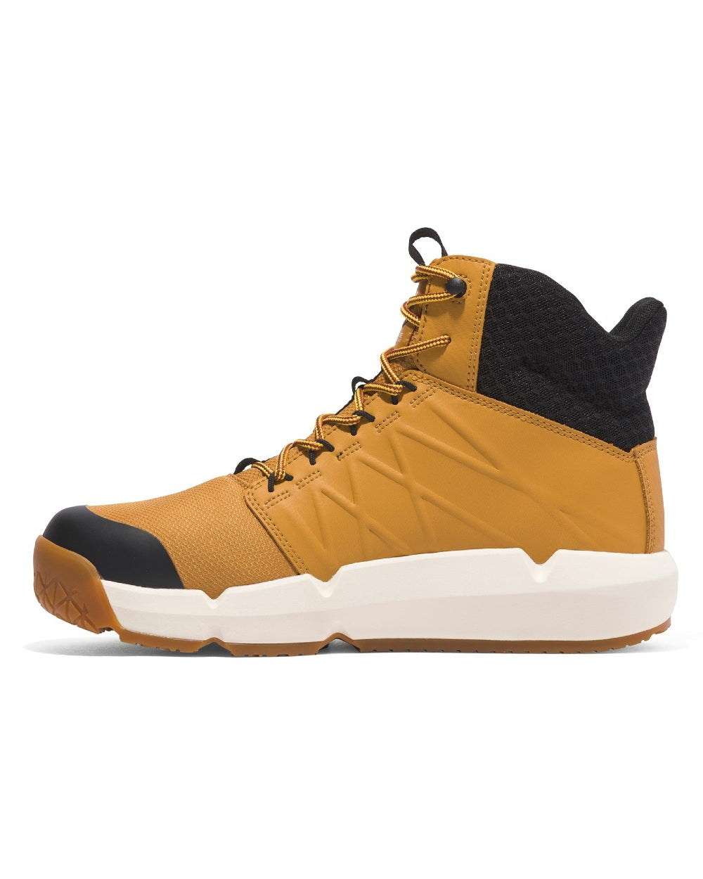 Wheat coloured Timberland Pro Morphix 6" Safety Boots on white background 