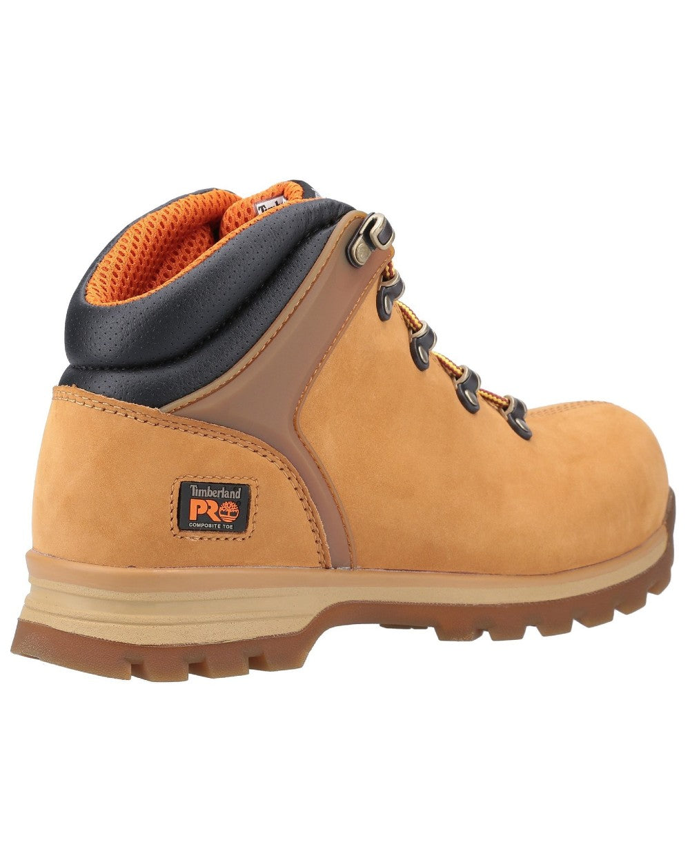 Wheat coloured Timberland Pro Splitrock XT Composite Safety Toe Work Boots on white background 
