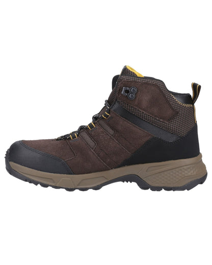 Dark Brown coloured Timberland Pro Switchback Safety Boots on white background 