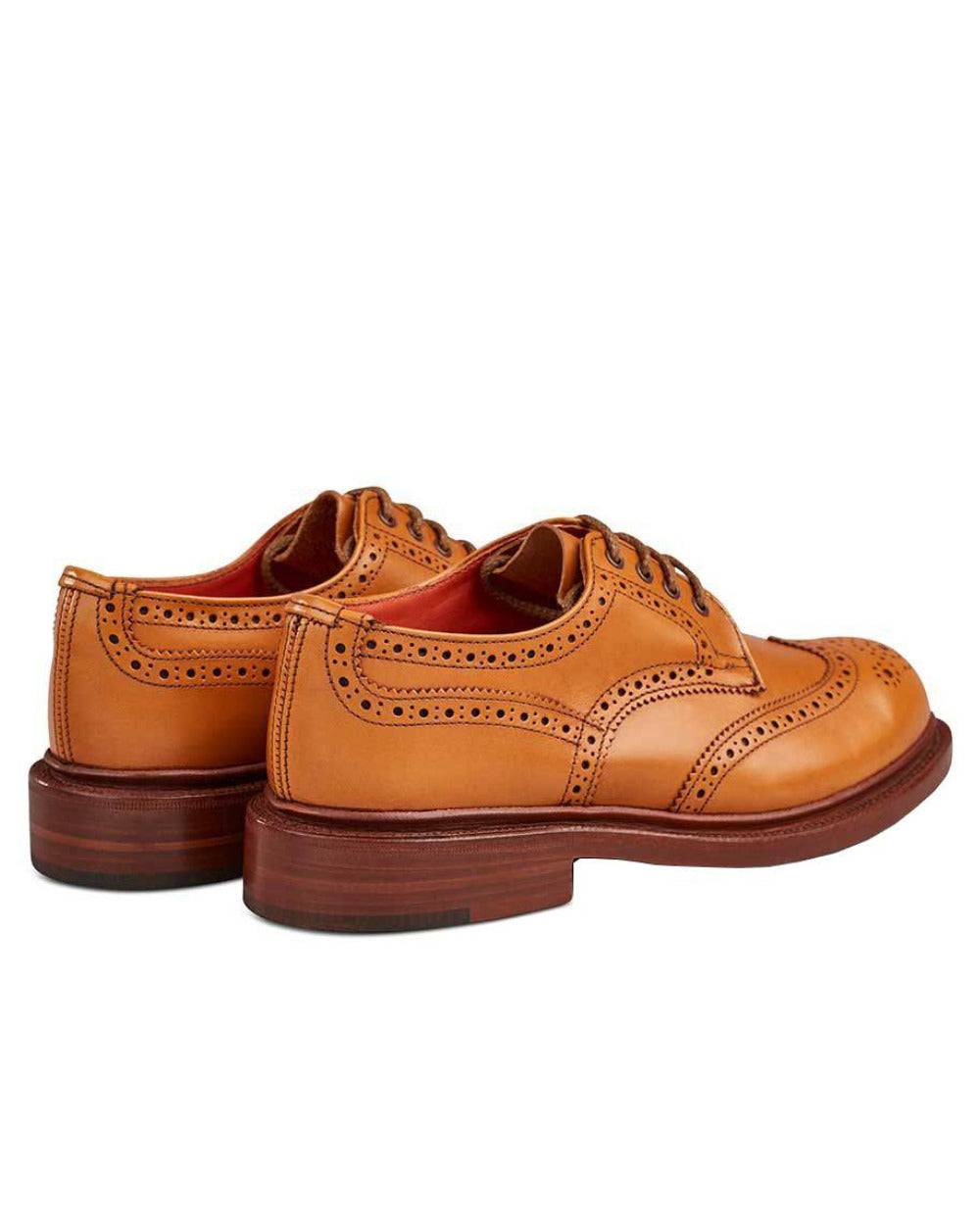 Acorn Antique Coloured Trickers Anne Leather Sole Brogue Country Shoe On A White Background 