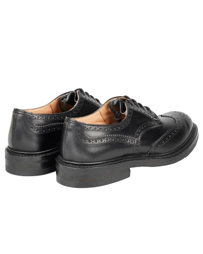 Black Coloured Trickers Bourton Country Shoe On A White Background 