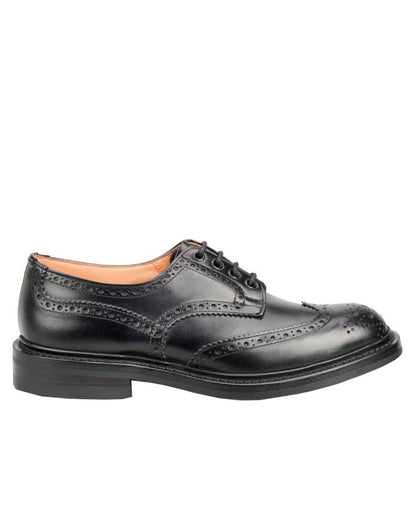 Black Coloured Trickers Bourton Country Shoe On A White Background 