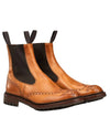 Burnished Coloured Trickers Henry Commando Sole Country Dealer Boot On A White Background #colour_burnished