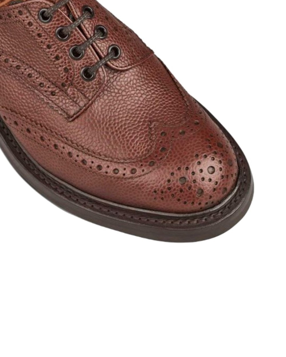 Brown Zug Coloured Trickers Ilkley Commando Sole Country Shoe On A White Background 