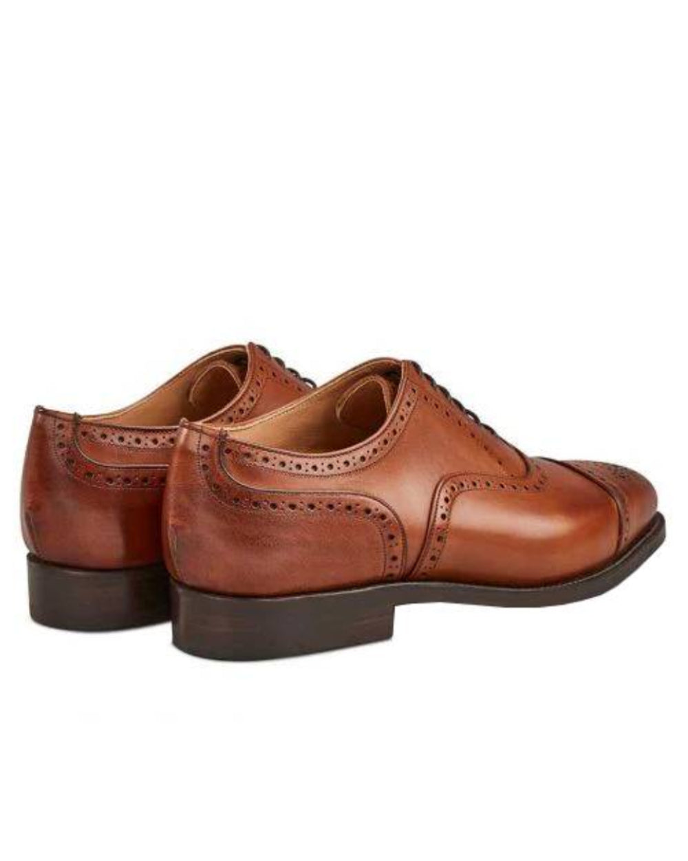 Beechnut Burnished Coloured Trickers Kensington Leather Sole Toecap Oxford City Shoe On A White Background 