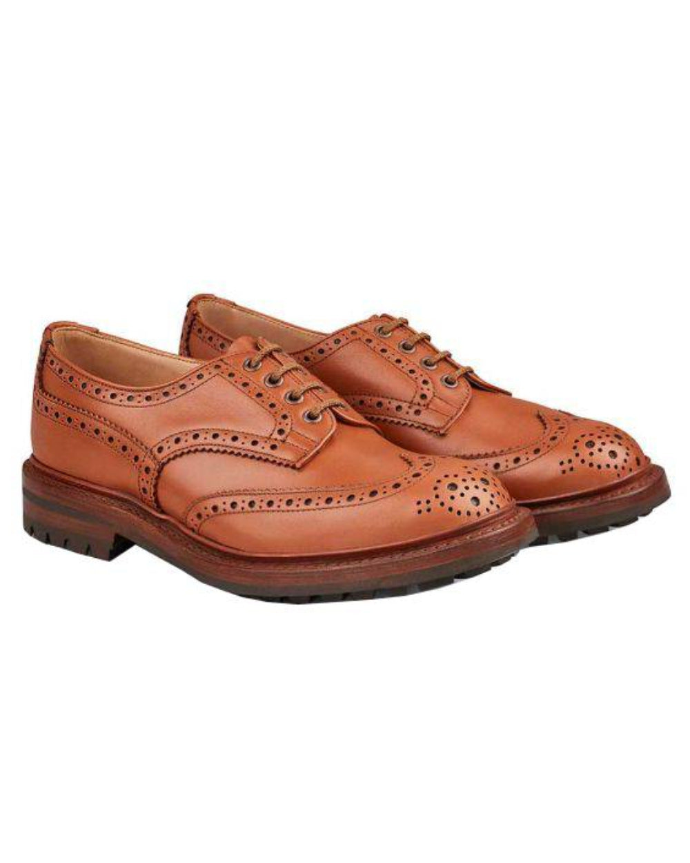 Tan Coloured Trickers Keswick Country Shoe On A White Background 