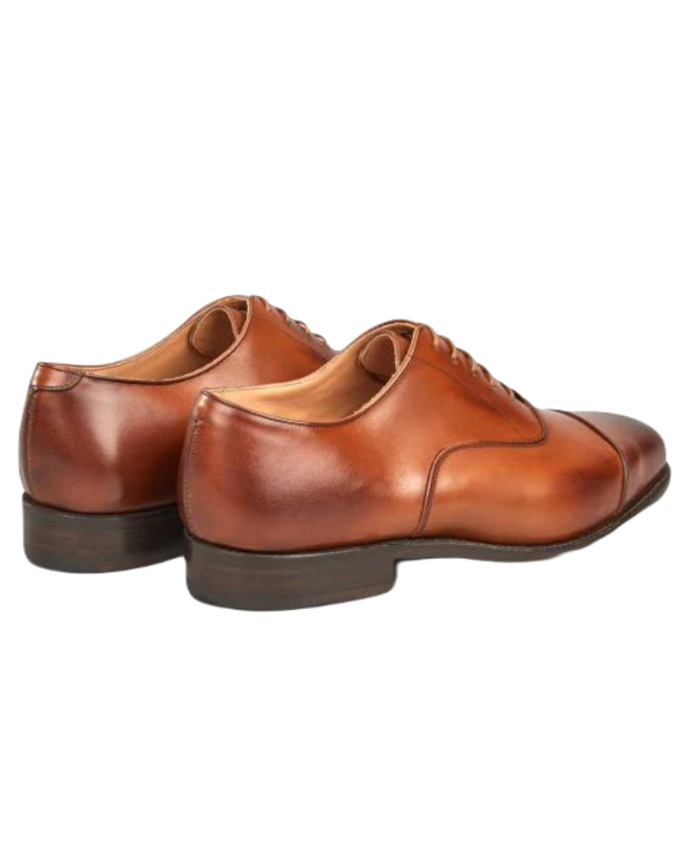 Beechnut Coloured Trickers Regent Plain Toecap Oxford City Shoe On A White Background 