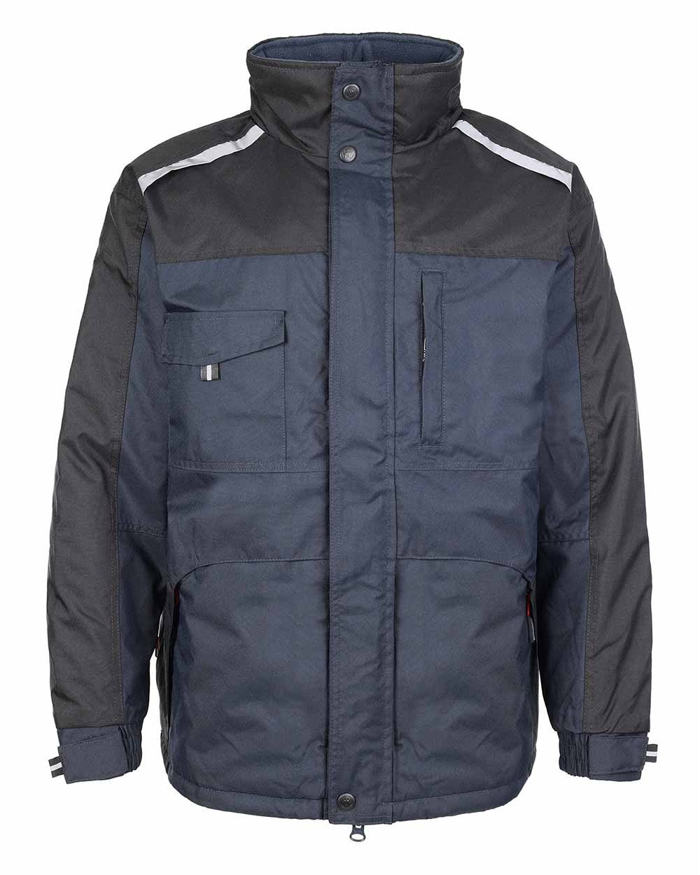 Navy Blue Coloured TuffStuff Cleveland Jacket On A White Background 