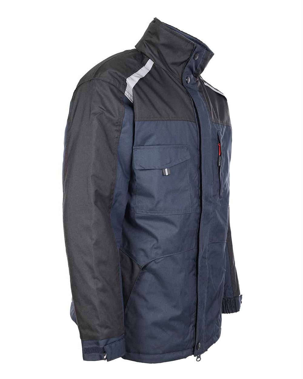 Navy Blue Coloured TuffStuff Cleveland Jacket On A White Background 