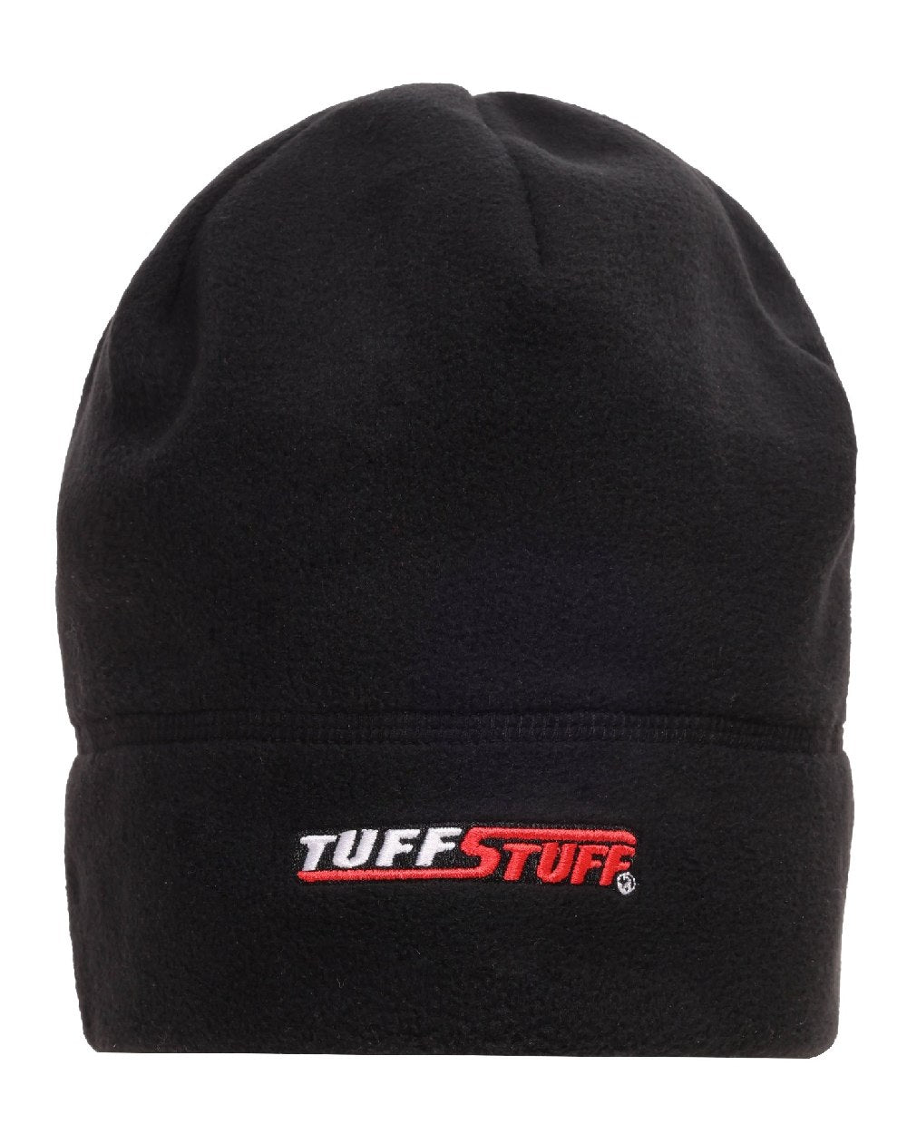 Black coloured TuffStuff Winter Bundle Beanie on white background 