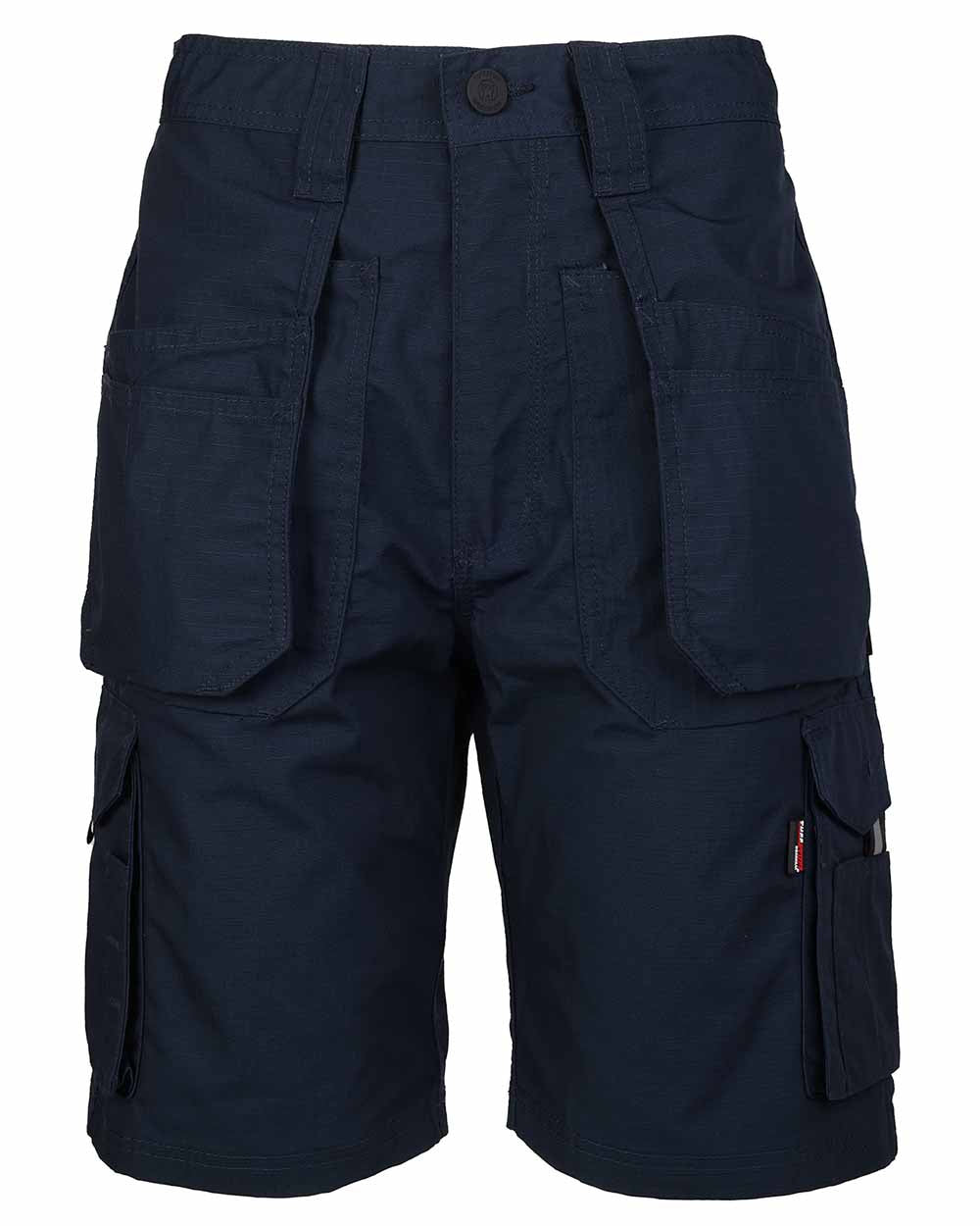 Navy Coloured TuffStuff Enduro Work Shorts On A White Background 