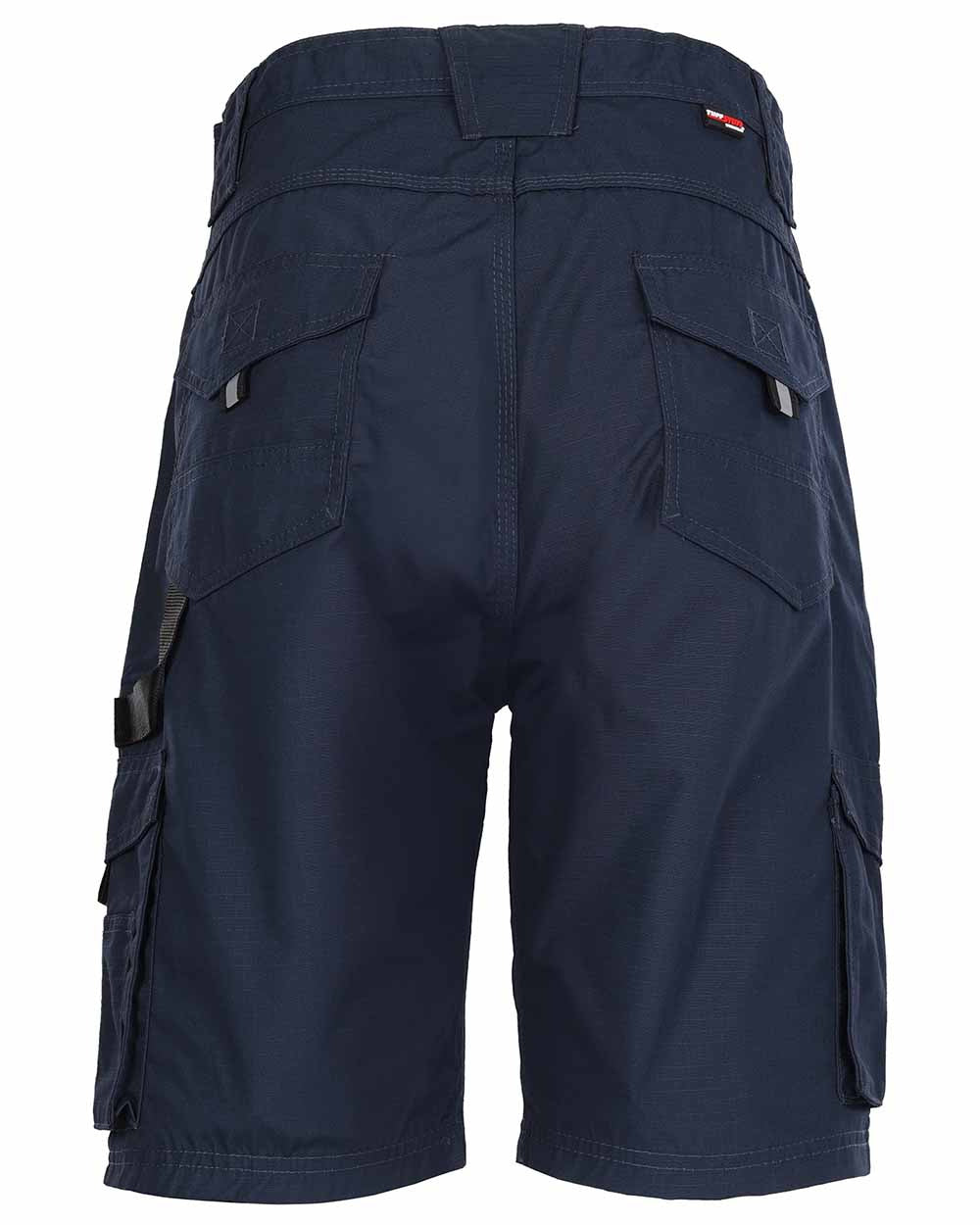 Navy Coloured TuffStuff Enduro Work Shorts On A White Background 