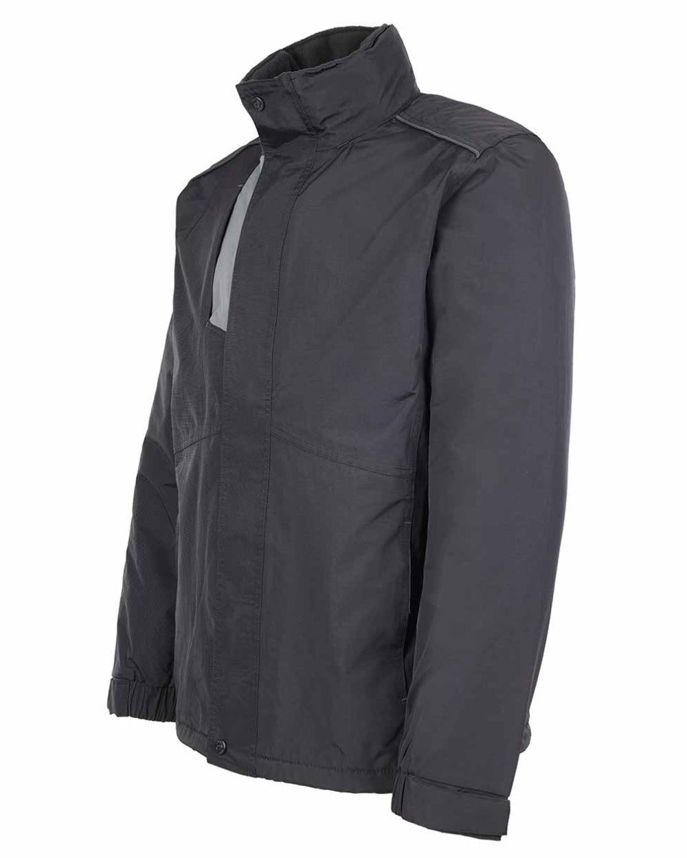 Black Coloured TuffStuff Newport Jacket On A White Background 