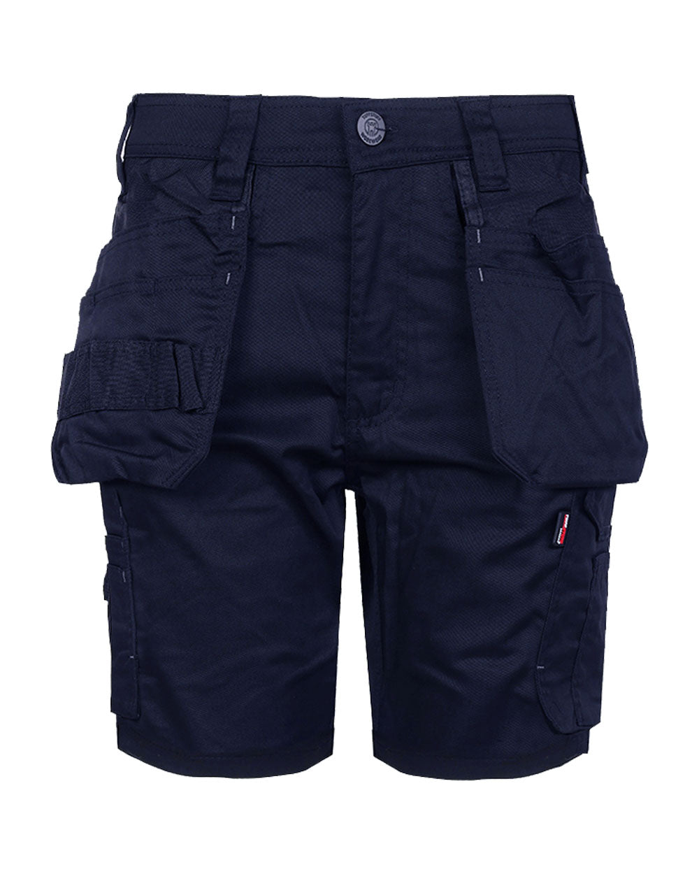 Navy coloured TuffStuff Proflex Work Shorts on White Background 