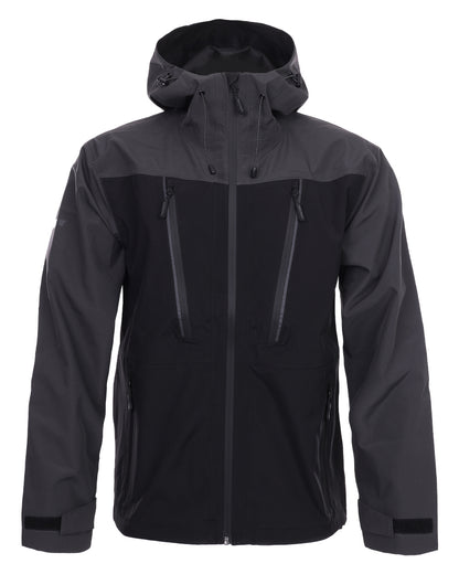 Black coloured TuffStuff ProShell Jacket on white background 