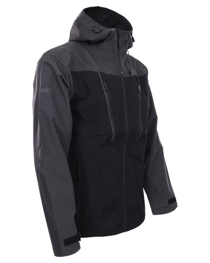 Black coloured TuffStuff ProShell Jacket on white background 