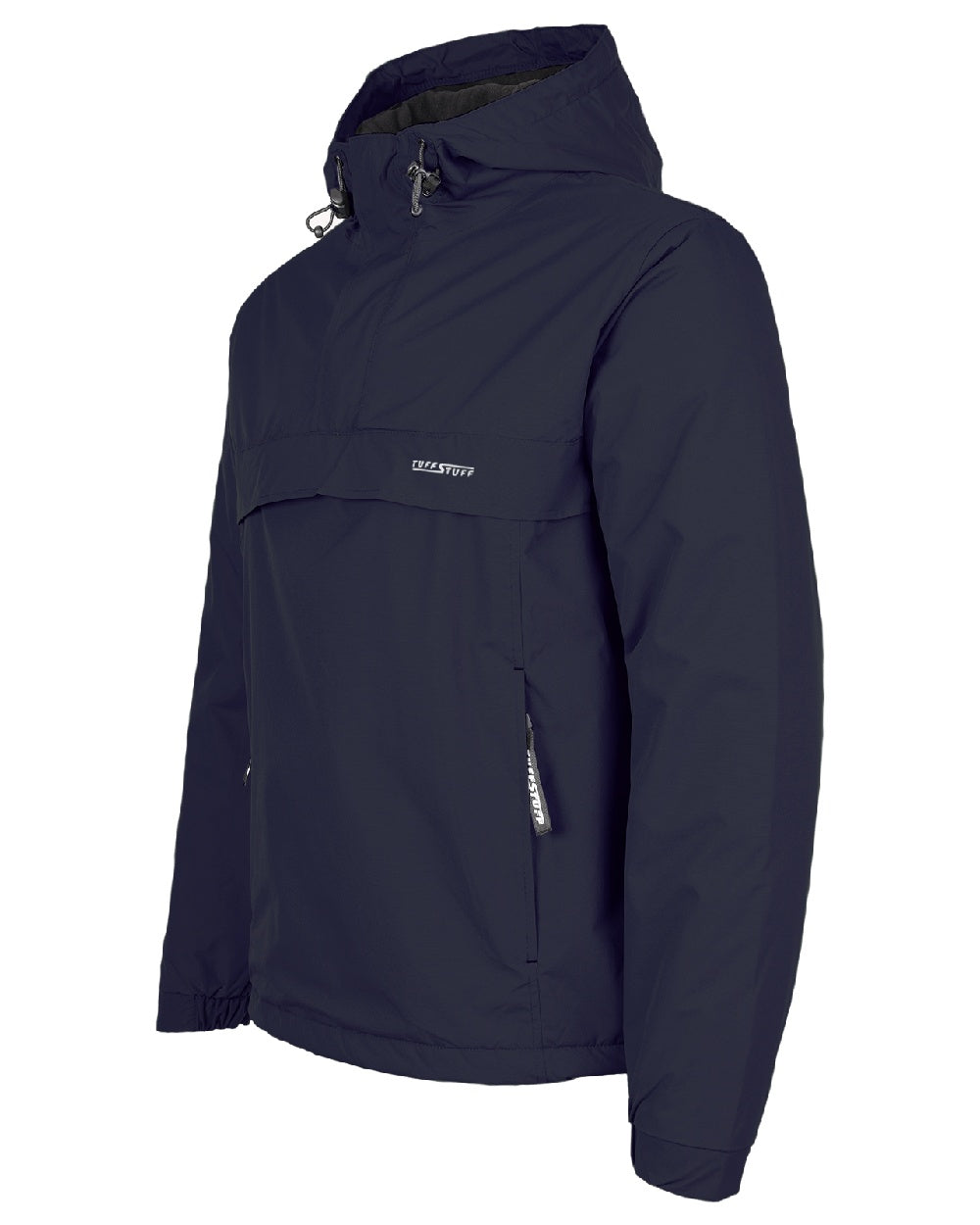 Navy Blue coloured Tuffstuff Sutherland Unlined Windbreaker on white background 