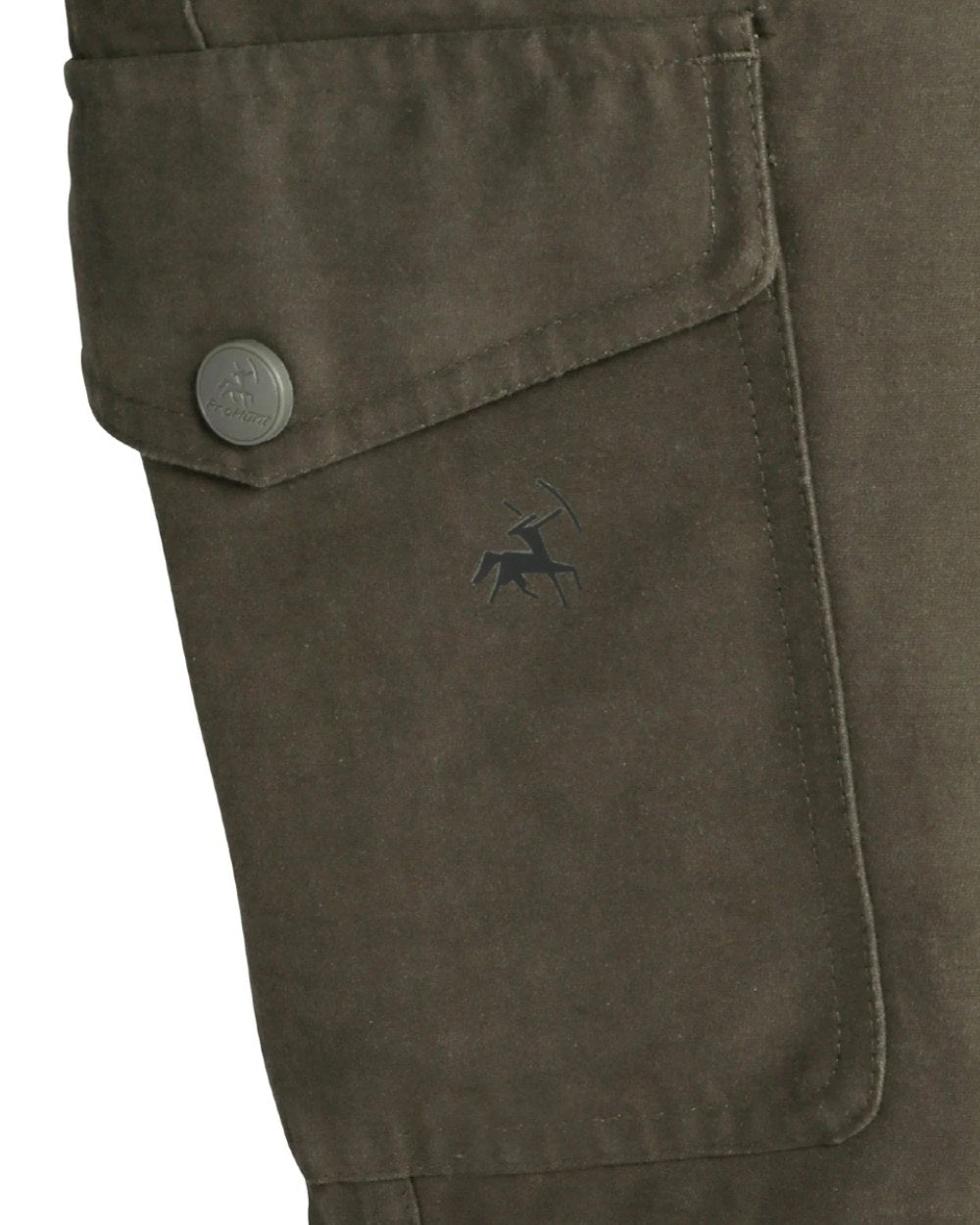 Khaki Coloured Verney Carron Falcon Trousers On A White Background